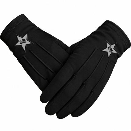 Knights Templar Black Gloves